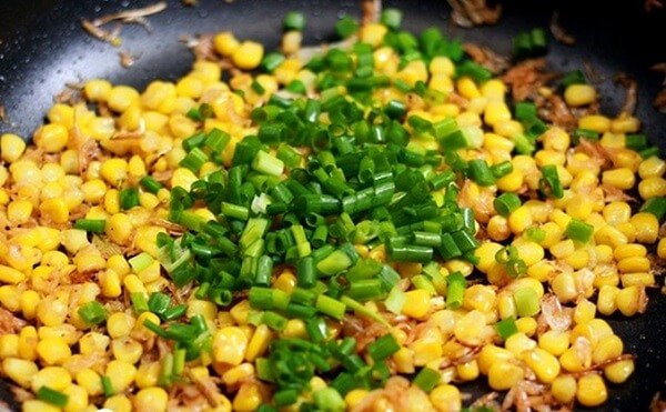thành phẩm bắp xào