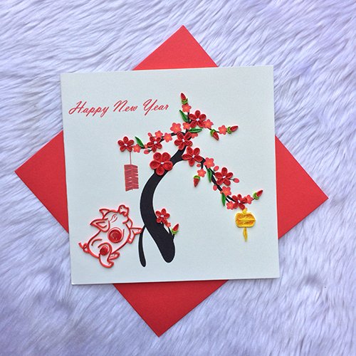 Thiệp Tết handmade