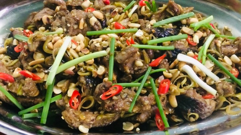 Rắn xào xả ớt Rắn xào xả ớt