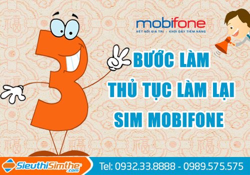 thủ tục làm lại sim mobifone 