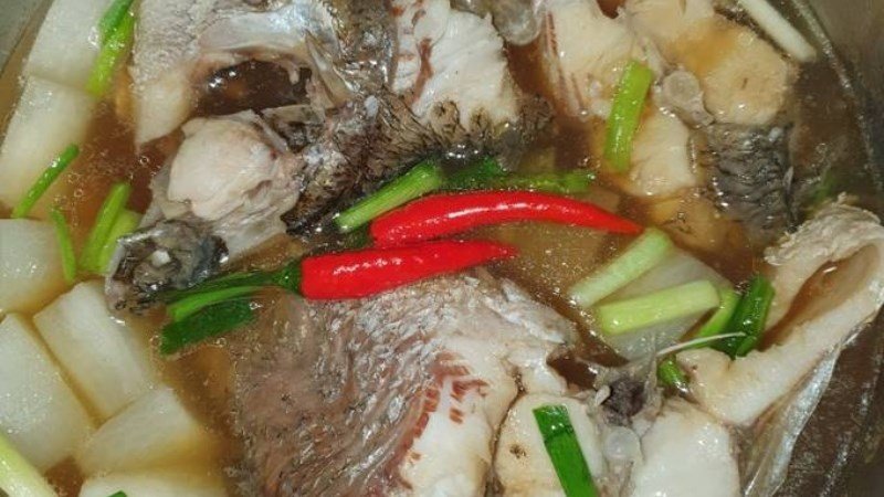 Cá chẽm kho lạt