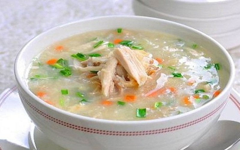 Cháo gà cà rốt Cháo gà cà rốt