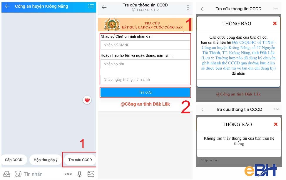 Các bước tra cứu CCCD trên ứng dụng Zalo