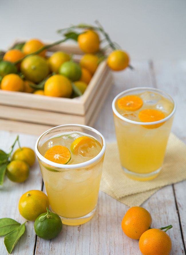 Nước cốt trà tắc mật ong phải có màu nâu sáng