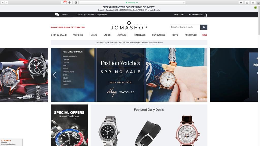 trang web bán đồng hồ uy tín ở mỹ