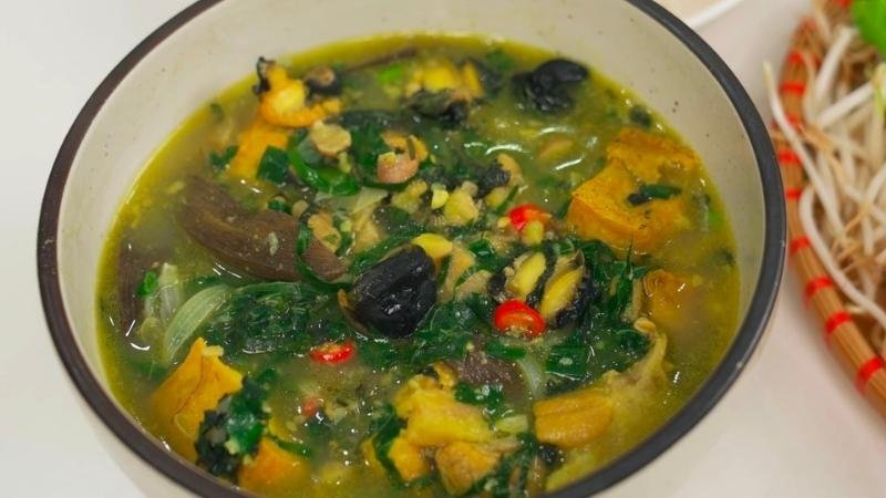  Ốc nấu chuối đậu