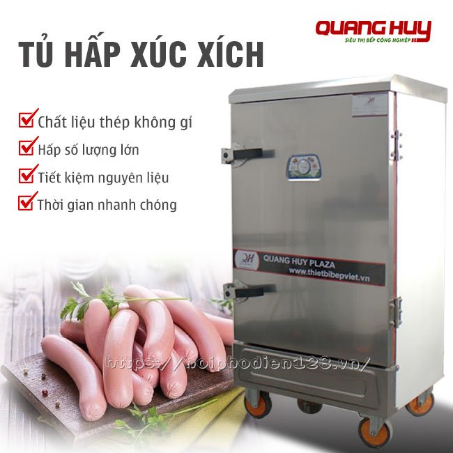 Tủ hấp xúc xích công nghiệp