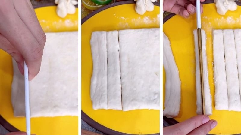 Tạo hình giò cháo quẩy Tạo hình giò cháo quẩy