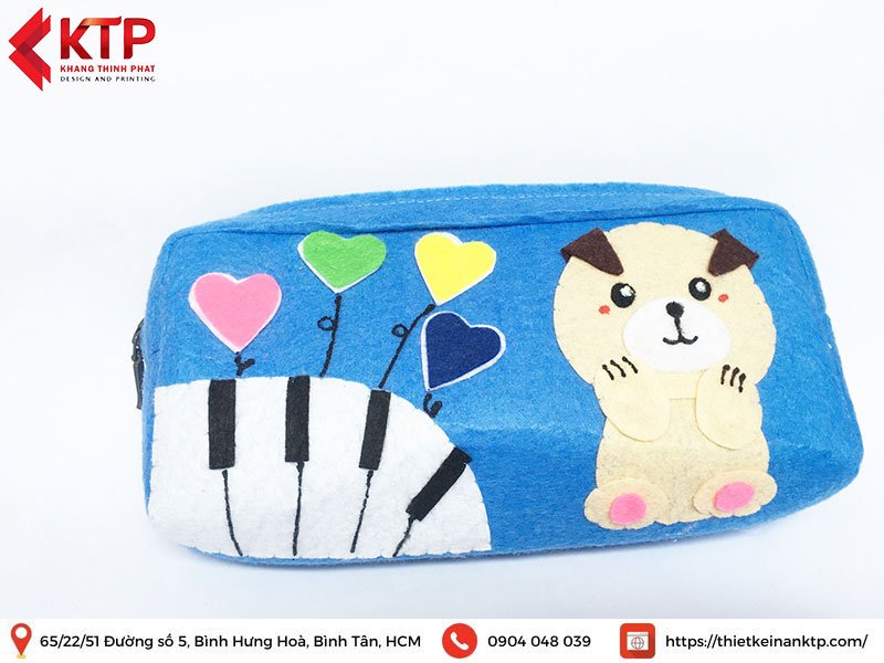 Tự làm hộp bút bằng vải
