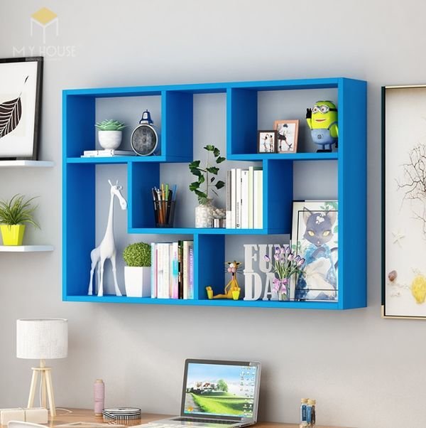 Mẫu tủ sách bằng gỗ công nghiệp ấn tượng
