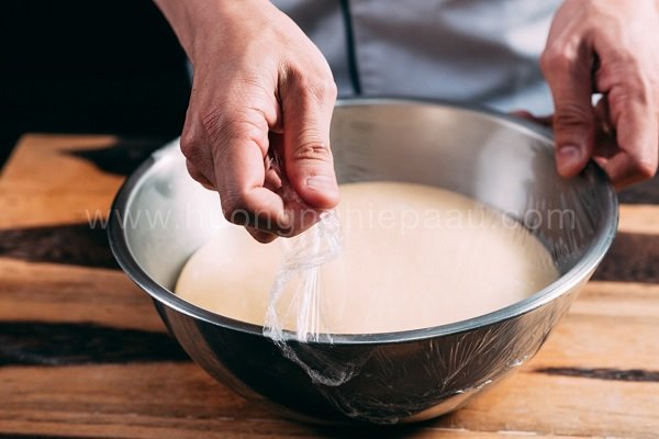ủ bột sẽ nở lên gấp đôi 