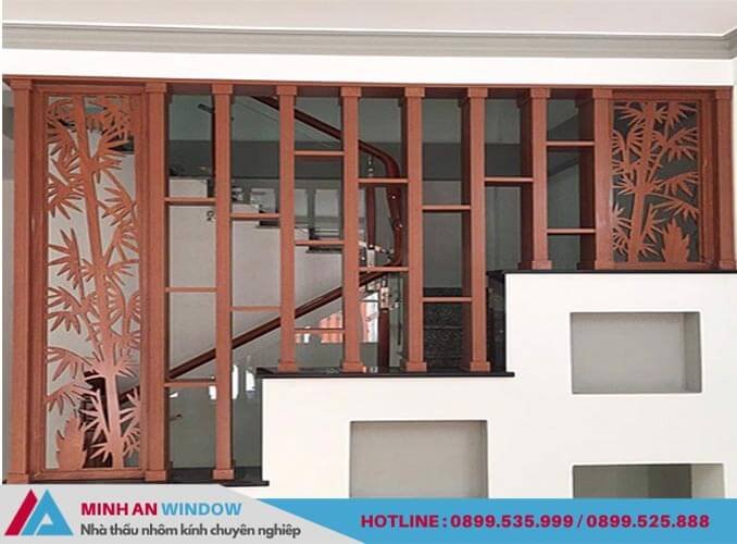 Mẫu Vách ngăn cầu thang phong thủy chia ô cao cấp chất lượng Mẫu Vách ngăn cầu thang phong thủy chia ô cao cấp chất lượng