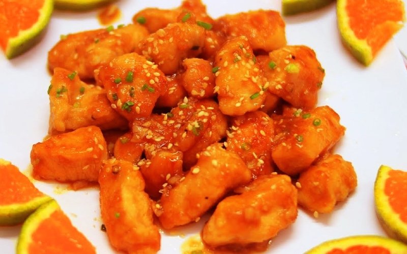 Thưởng thức gà sốt chua ngọt Thưởng thức gà sốt chua ngọt