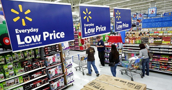 walmart là địa điểm yêu thích của nhiều khách hàng 