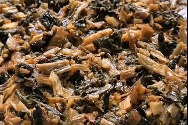 xào cải thấm vị