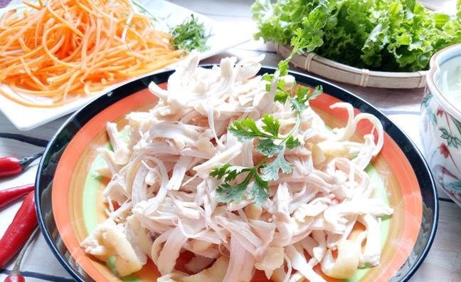 Cách làm thịt gà xé phay