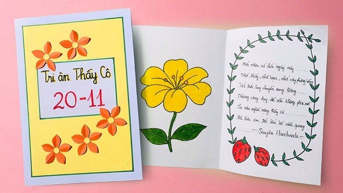 Tổng hợp những cách làm thiệp 20 tháng 11 đơn giản, hot nhất hiện nay