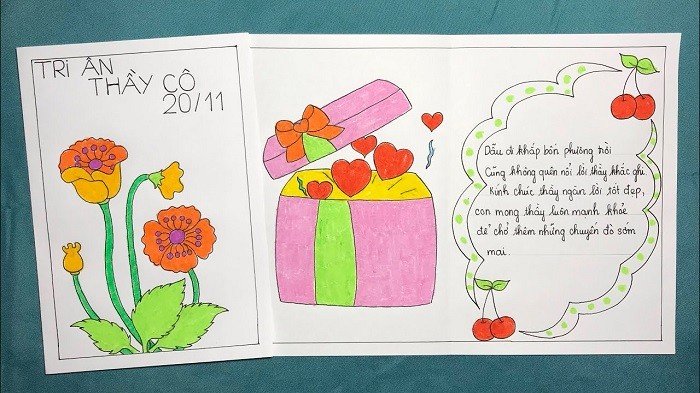 Tổng hợp những cách làm thiệp 20 tháng 11 đơn giản, hot nhất hiện nay