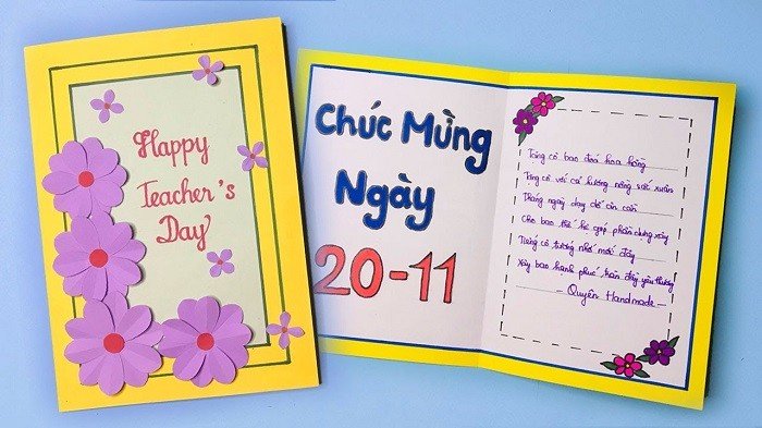 Tổng hợp những cách làm thiệp 20 tháng 11 đơn giản, hot nhất hiện nay