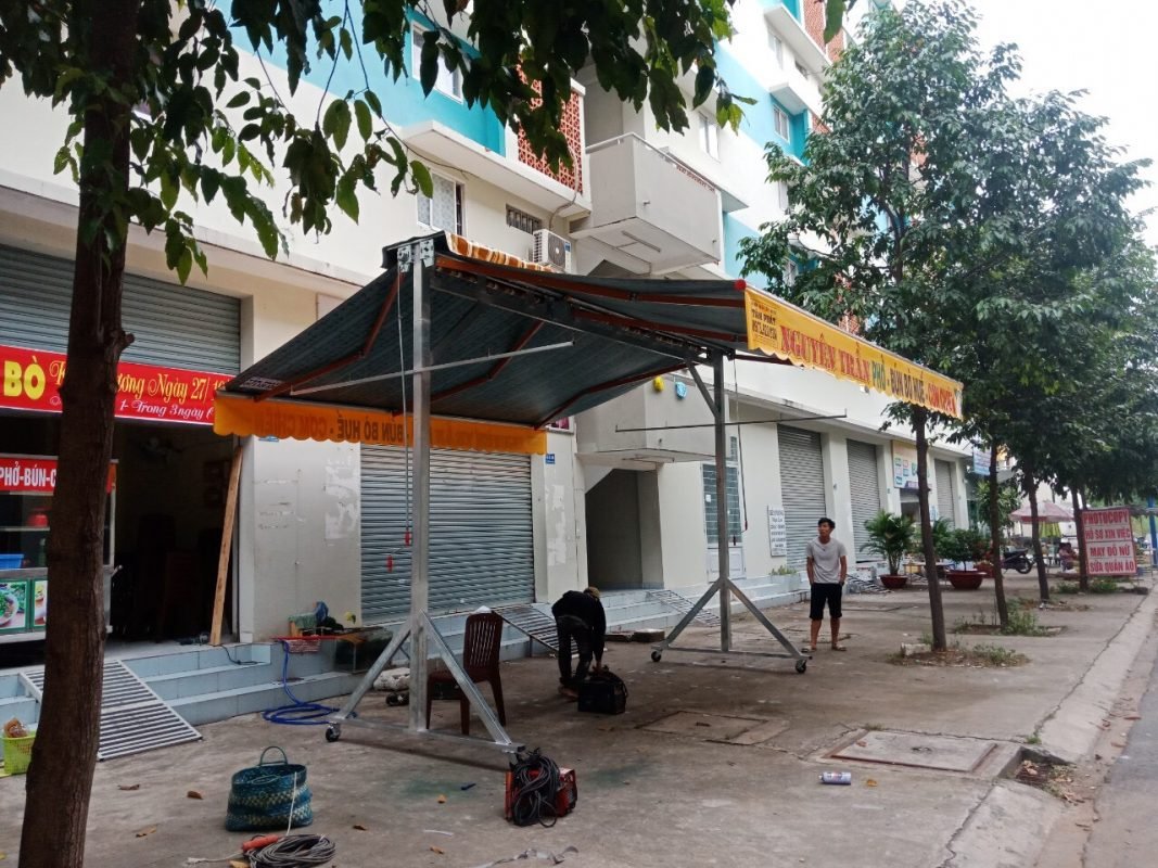 Lắp đặt mái che chữ A