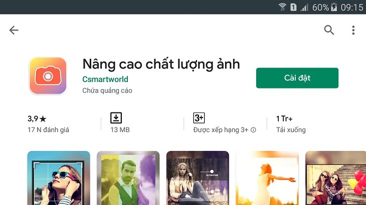 Enhance Photo Quality (Nâng cao chất lượng ảnh)