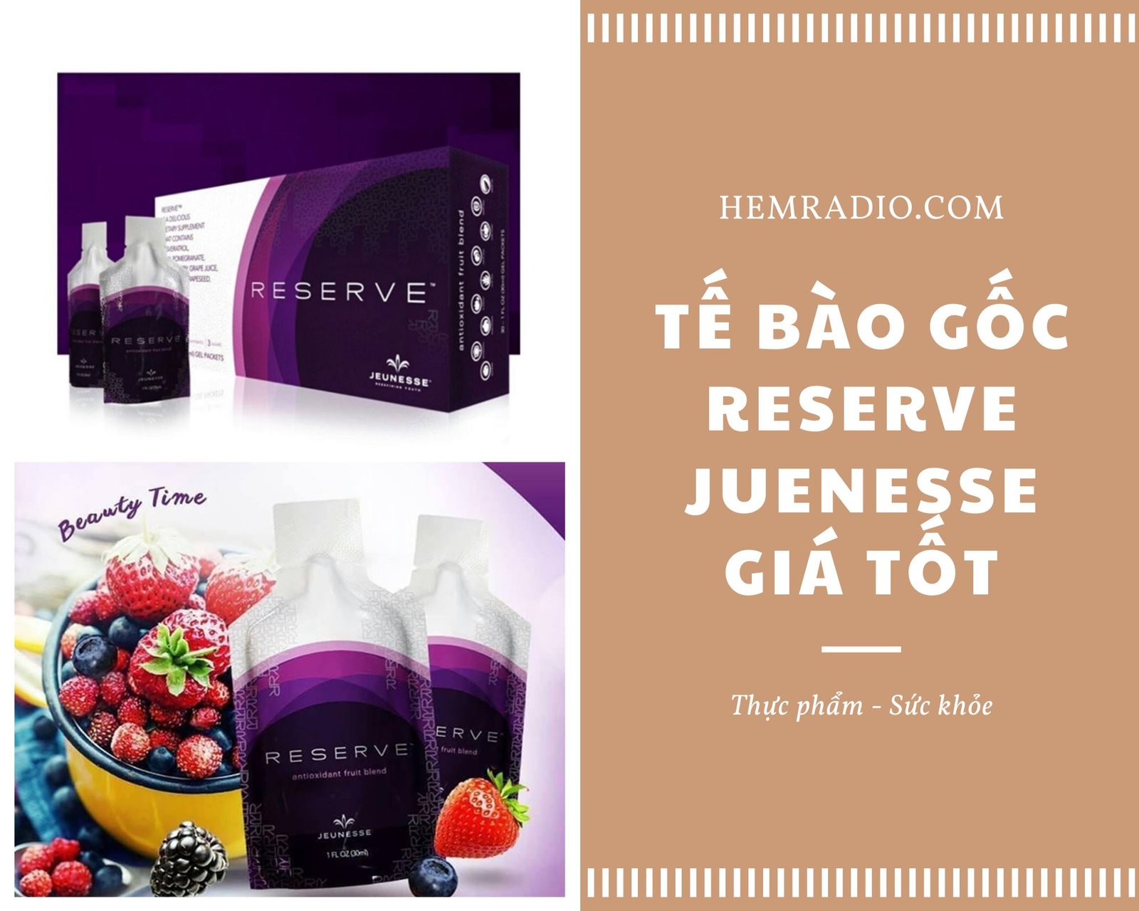 Tế bào gốc Reserve Jeunesse giá tốt