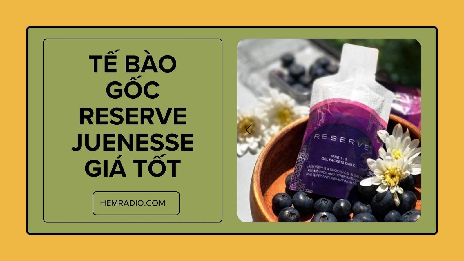 Tế bào gốc Reserve Jeunesse giá tốt