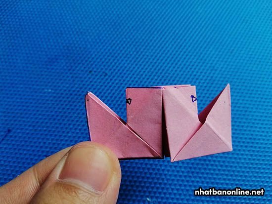 Cách gấp tàu thủy 2 ống khói