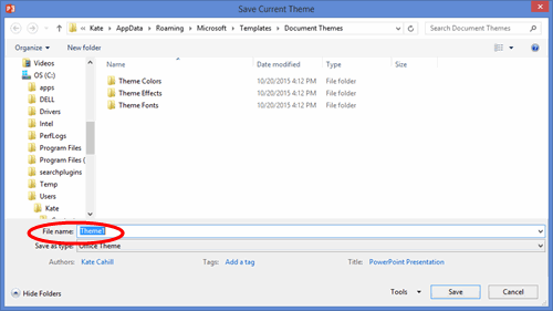 Nhập tên file vào trường File name
