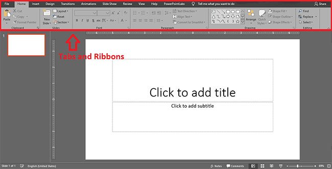 Tabs và Ribbons