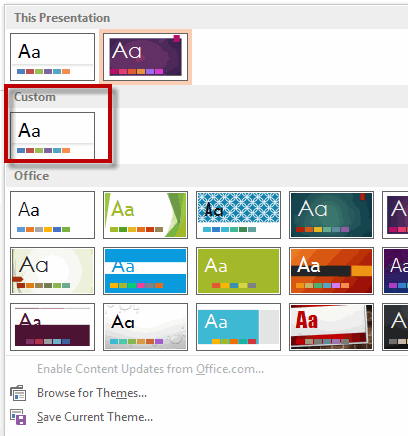 Phần Custom của thư viện theme