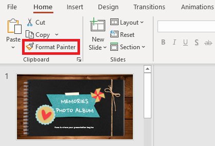 Công cụ Format Painter