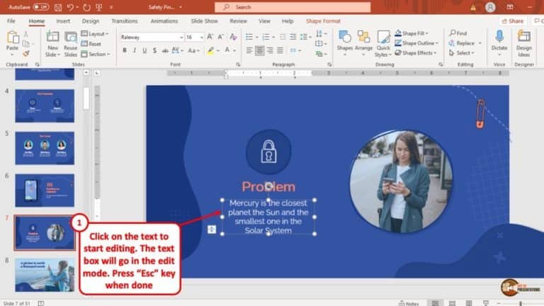 Chỉnh sửa văn bản trong PowerPoint