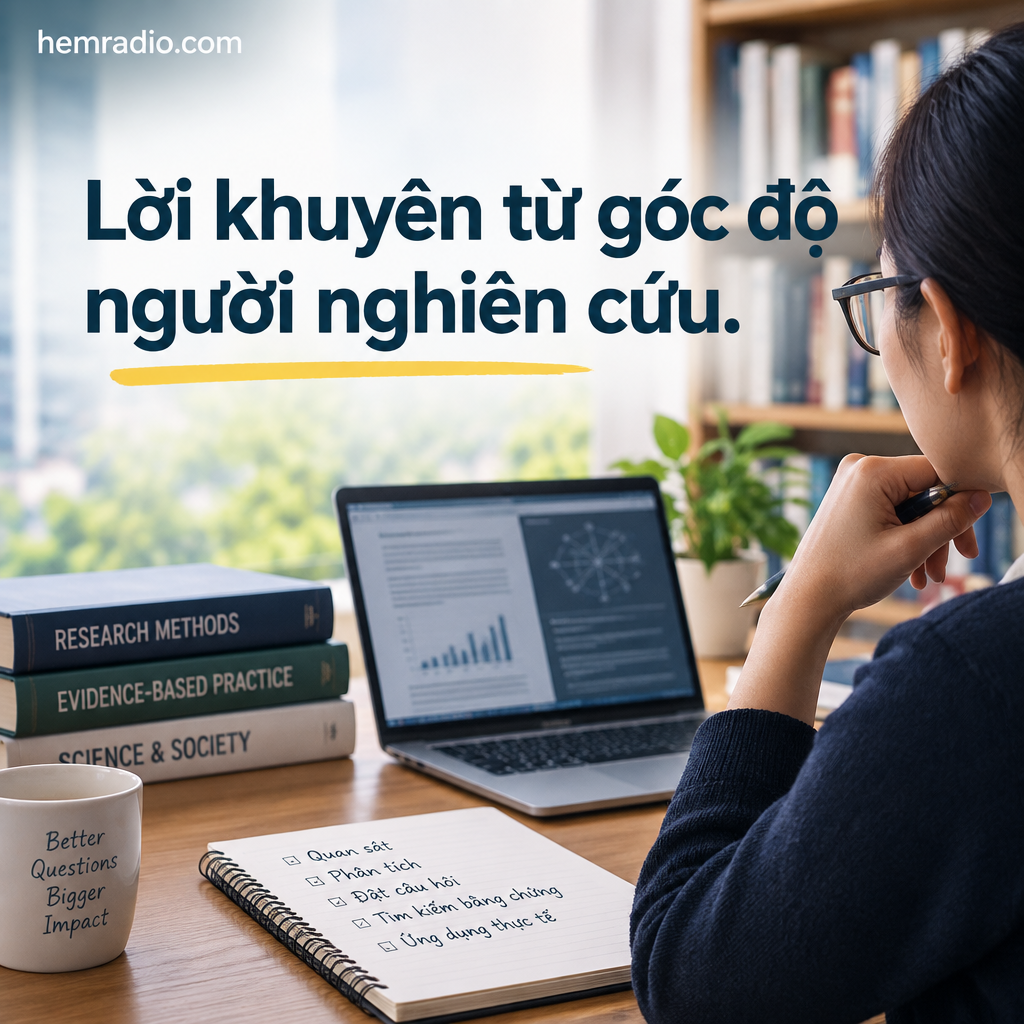 Lời khuyên từ góc độ người nghiên cứu Lời khuyên từ góc độ người nghiên cứu
