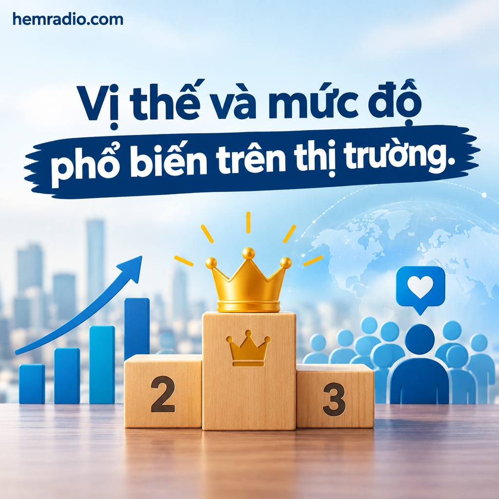 Vị thế và mức độ phổ biến trên thị trường Vị thế và mức độ phổ biến trên thị trường